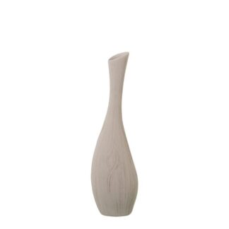 Jarron Ceramica 60cm Rayado Crudo Ø17x60cm