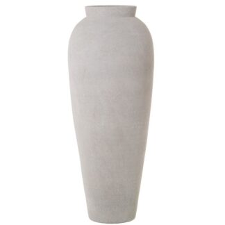 Jarron Ceramica 80cm Blanco Arena Ø30x80cm