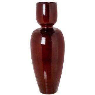 Jarron Ceramica 80cm Burdeos Brillo 80cm