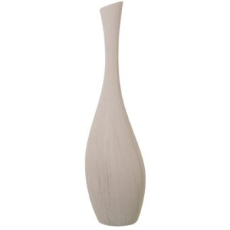 Jarron Ceramica 80cm Rayado Crudo Ø22x80cm