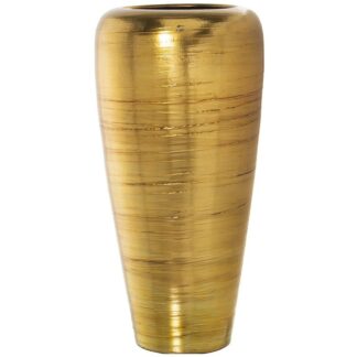 Jarrón Ceramica 93cm Oro Ø40x93cm, Boca:ø25cm