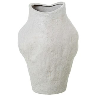Jarrón Cerámica Blanco 19x19x30cm