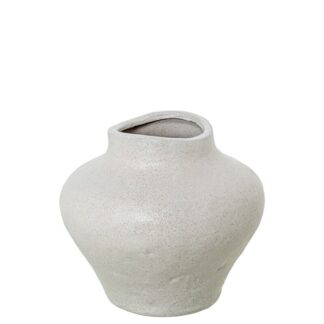 Jarrón Cerámica Blanco 25x25x23cm