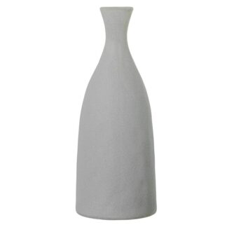 Jarron Ceramica Botella 36cm Gris Claro Ø14x36cm