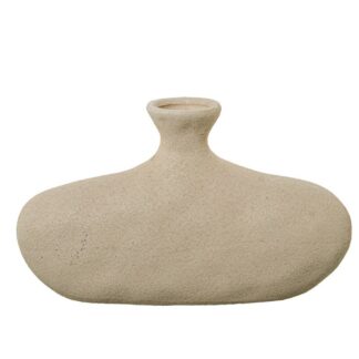 Jarrón Cerámica Crudo 24,5x8x15,5cm