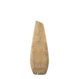Jarrón Cerámica Dorado 12x7x35cm