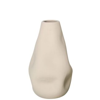Jarron Ceramica Impermeable 28cm Beige 17x17x28cm