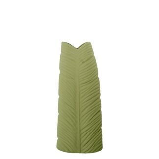 Jarron Ceramica Impermeable 50cm Verde 22x15x50cm