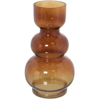 Jarrón Cristal Ámbar Ø9x25cm