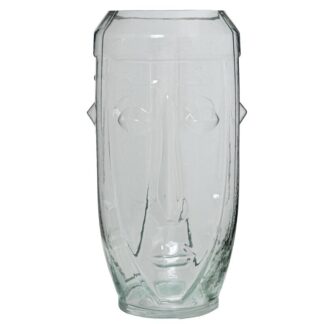 Jarrón Cristal Rostro Transparente Ø16,5x33cm