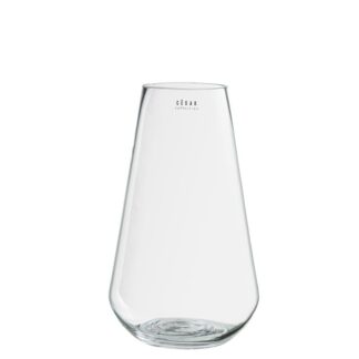 Jarrón Cristal Transparente Ø18x30cm