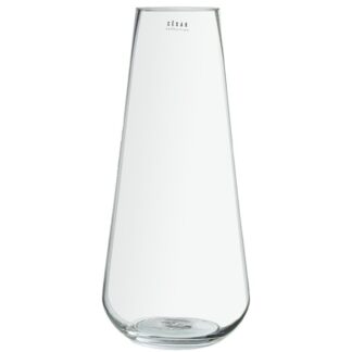 Jarrón Cristal Transparente Ø18x40cm
