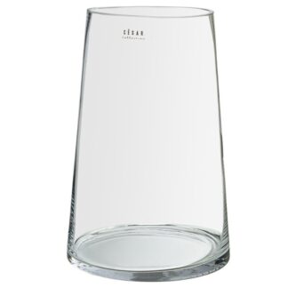 Jarrón Cristal Transparente Ø20x30cm