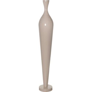 Jarrón Metal 168cm Beige Brillo Ø29x168cm Boca:ø11,5cm