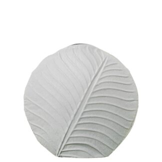 Jarrón Metal 32cm Blanco 33x13x32cm