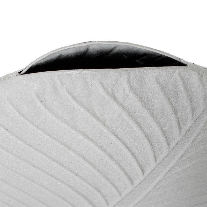 Jarrón Metal 32cm Blanco 33x13x32cm - Image 2