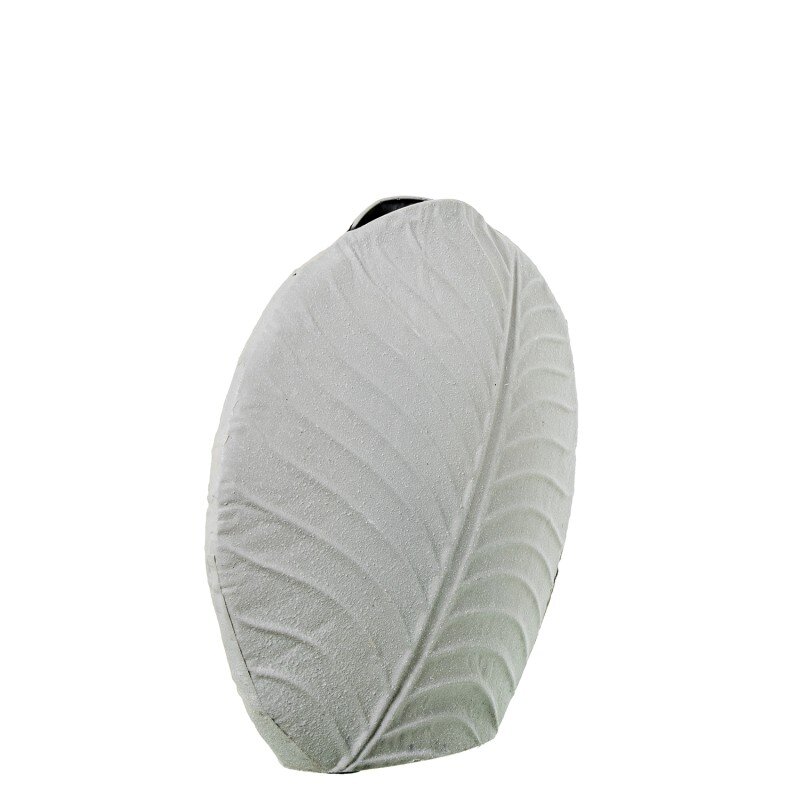 Jarrón Metal 32cm Blanco 33x13x32cm - Image 4