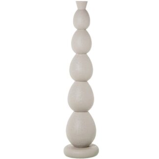 Jarron Metal Acabado Mate Blanco Ø27x115cm