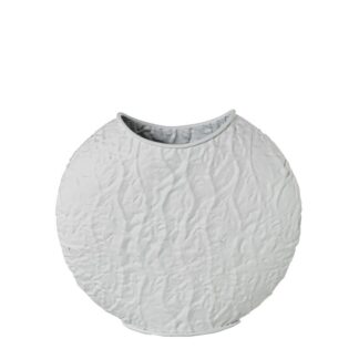 Jarrón Metal Blanco 32x12x30cm