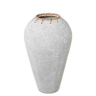 Jarrón Metal Blanco Ø35,5x59cm