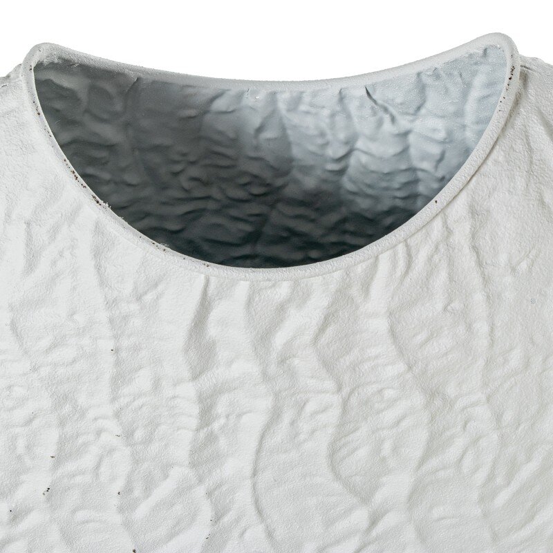 Jarrón Metal Blanco 45x15x42cm - Image 4