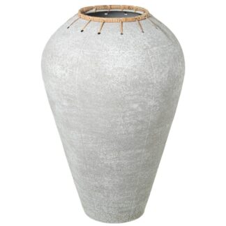 Jarrón Metal Blanco Ø45x66cm