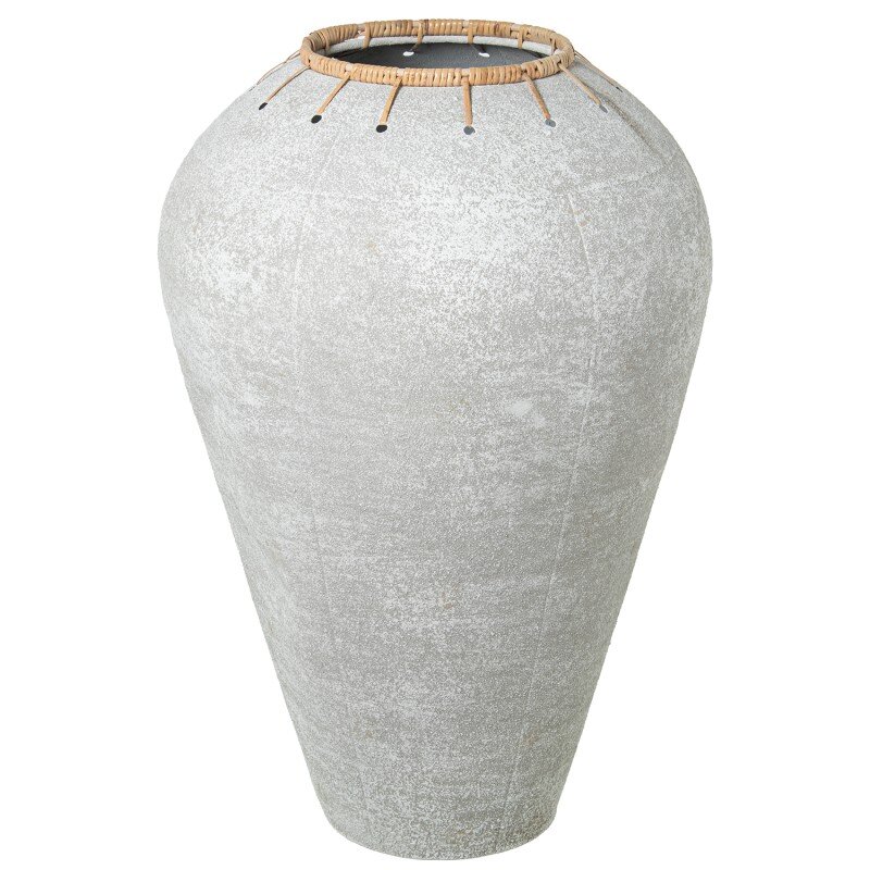 Jarrón Metal Blanco Ø45x66cm