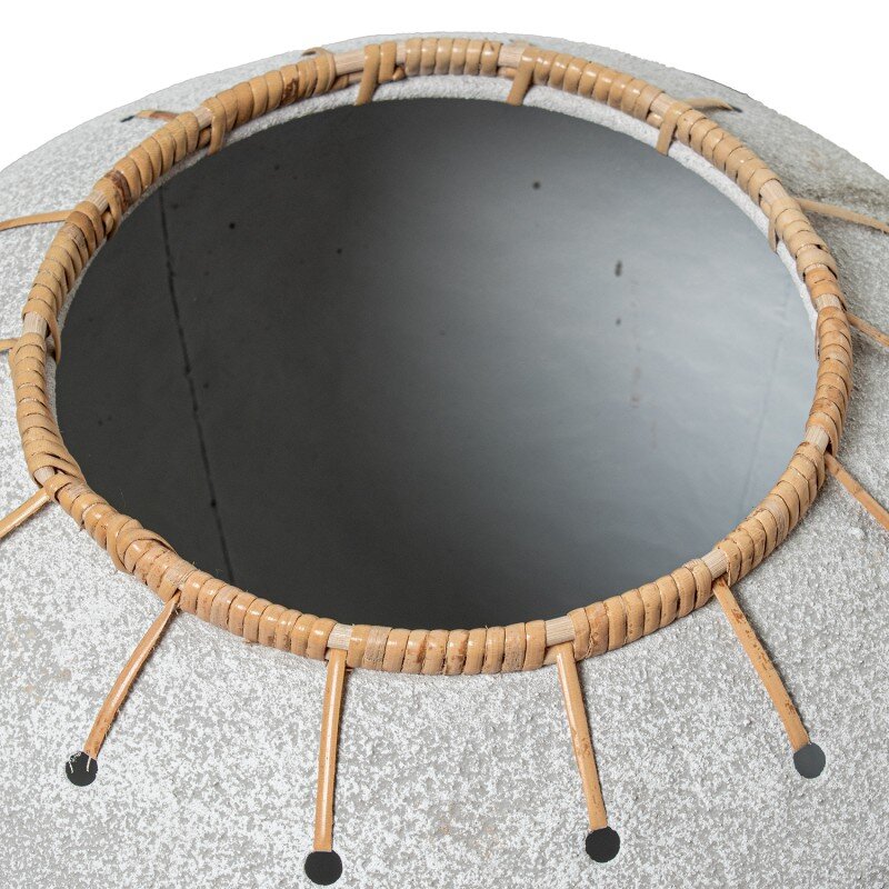 Jarrón Metal Blanco Ø45x66cm - Image 3