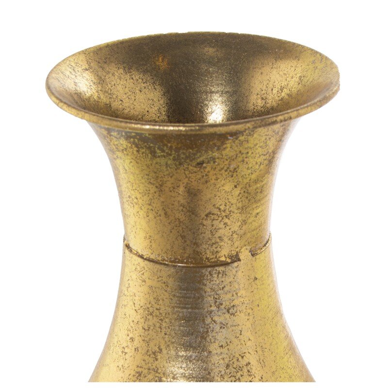 Jarrón Metal Dorado/blanco Ø17x54cm - Image 3