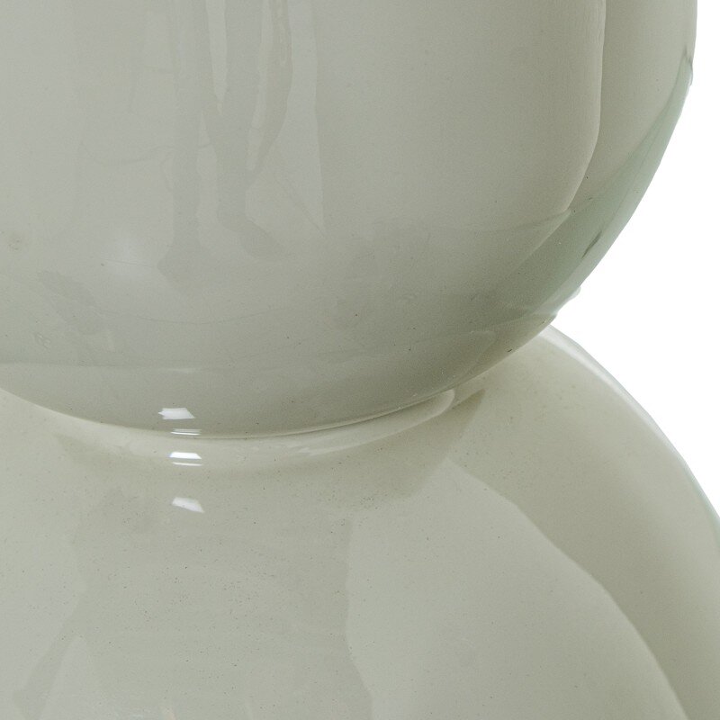 Jarron Metal Esmaltado Blanco Ø13x33cm - Image 3