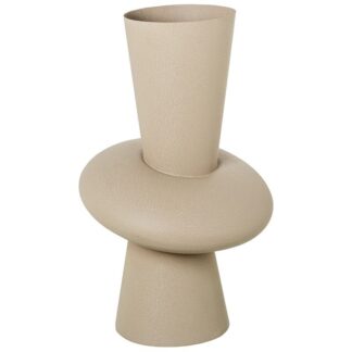 Jarrón Metal Topo Mate 30x30x52cm Boca:ø17cm
