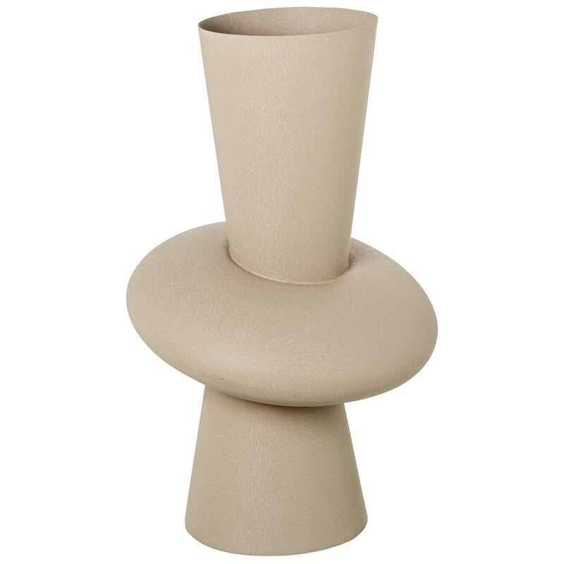Jarrón Metal Topo Mate 30x30x52cm Boca:ø17cm