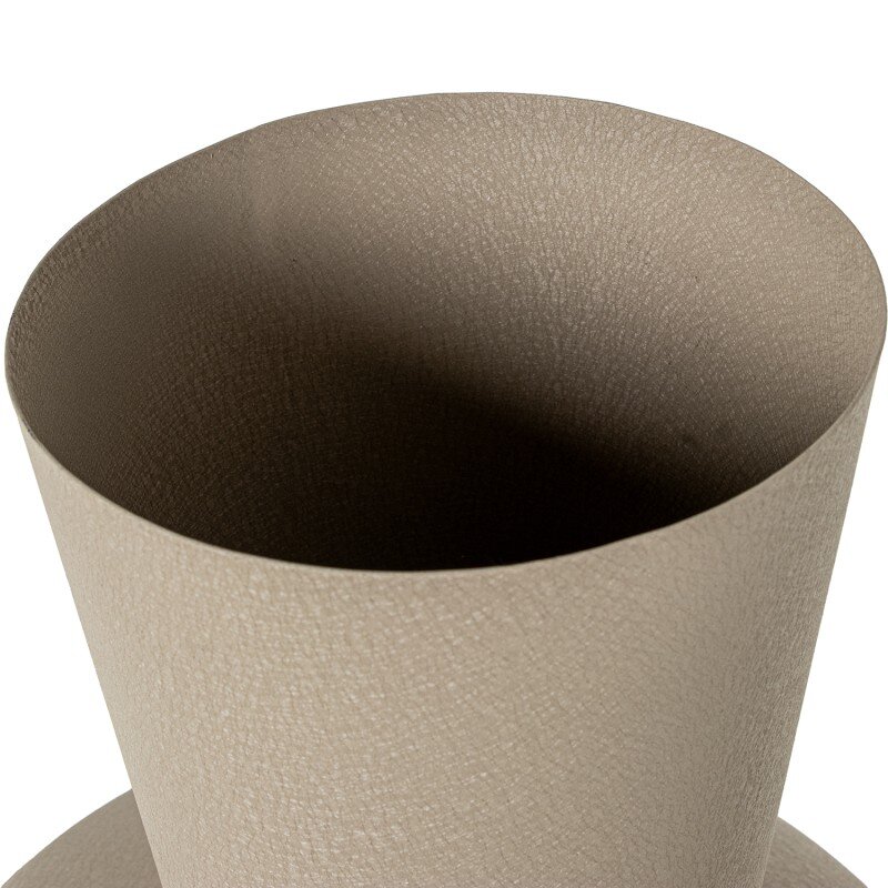 Jarrón Metal Topo Mate 30x30x52cm Boca:ø17cm - Image 2
