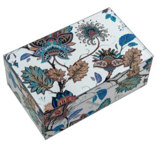 Joyero Cristal Hojas 21x13x8,5cm