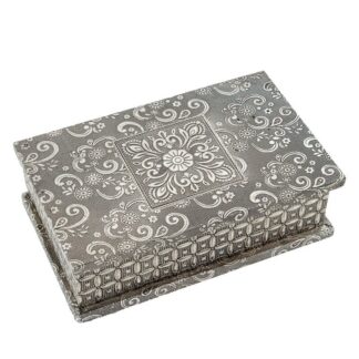 Joyero Metal Plateado Deco. Elefante 20x13x6,5cm