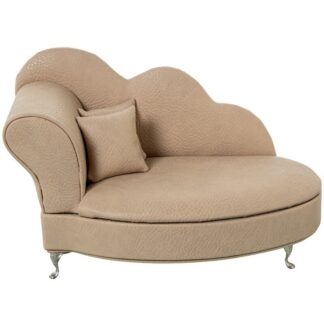 Joyero Polipiel C/espejo Beige Sillon 26.5x13x10cm