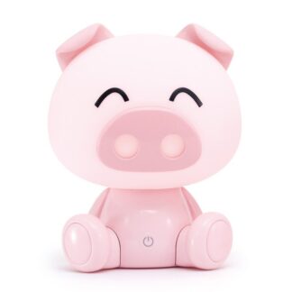 Lámpara Led Sobremesa Cerdito, Alimentación Usb 20x17x24cm, Abs+pp