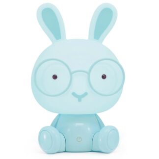 Lámpara Led Sobremesa Conejo Azul, Alimentación Usb 20x17x31cm, Abs+pp