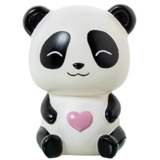 Lámpara Led Sobremesa Oso Panda Poliresina 14x13x18cm Led No Sustituible