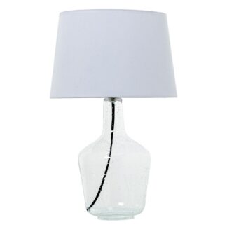 Lámpara Sobremesa Base Cristal, 1xe27 Max.60w No Incluida Ø30x48cm