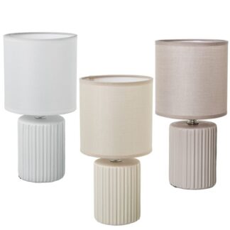 Lampara Sobremesa Ceramica Colores Surtidos 13x26 Cm.