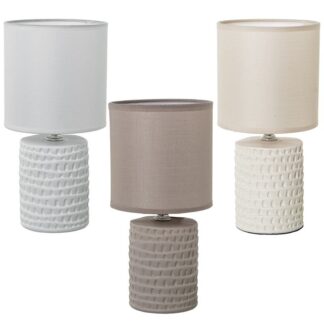 Lampara Sobremesa Ceramica Colores Surtidos 13x26.5 Cm.