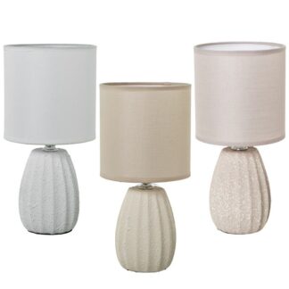 Lampara Sobremesa Ceramica Colores Surtidos 13x27 Cm.