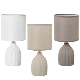 Lampara Sobremesa Ceramica Colores Surtidos 13x27 Cm.