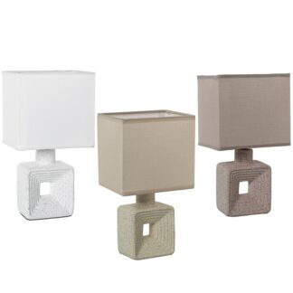 Lampara Sobremesa Ceramica Colores Surtidos 14x11x26 Cm.