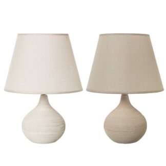Lampara Sobremesa Ceramica Colores Surtidos 22.5x33 Cm.