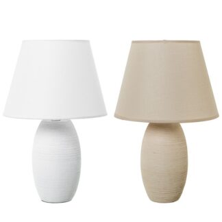 Lampara Sobremesa Ceramica Colores Surtidos 25x38 Cm.
