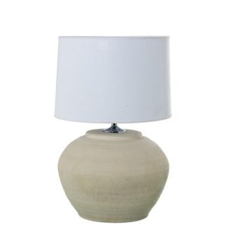 Lámpara Sobremesa Cerámica Crema +97756 1xe27 Max.40w No Inc Ø38x58cm Base:ø35x39cm
