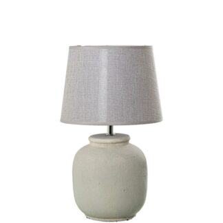 Lámpara Sobremesa Cerámica Crema +97771 1xe27 Max.40w No Inc Ø25x42cm Base:ø18x29cm