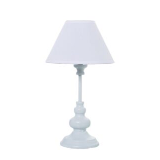 Lámpara Sobremesa Metal Blanco+92266, 1xe14 Max40w No Inclui Ø20x33cm Base:ø11,5x27cm